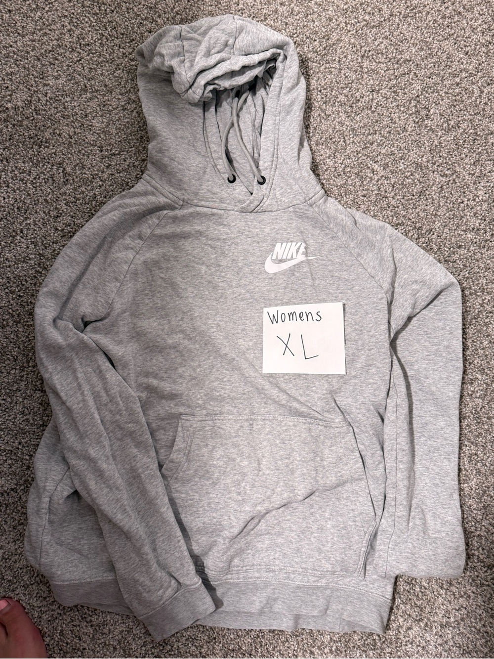Nike Gray Crewneck Hoodie Sweatshirt - Women's